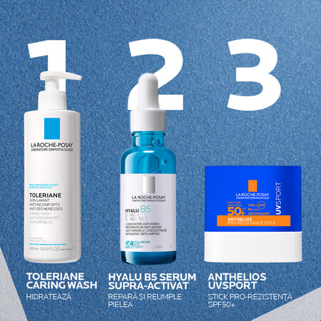 Baton solid stick cu SPF50+ Anthelios UVSport, 8 g, La Roche Posay 770168