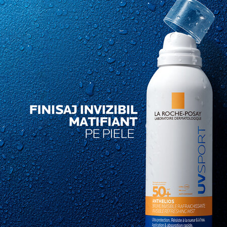Spray invizibil de corp cu SPF 50+ Anthelios UVSport, 200 ml, La Roche Posay 770206