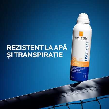 Spray invizibil de corp cu SPF 50+ Anthelios UVSport, 200 ml, La Roche Posay 770205