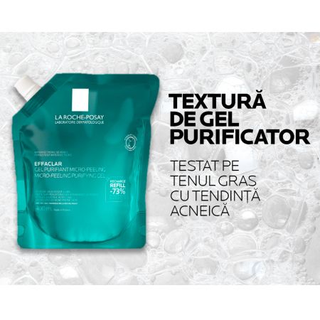 Rezerva gel purifiant micro-exfoliant Effaclar, 400 ml, La Roche Posay 770238