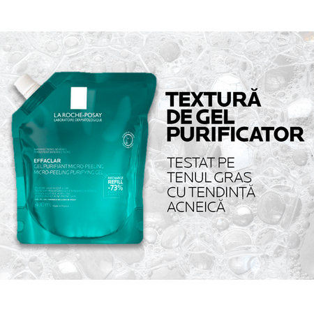 Rezerva gel purifiant micro-exfoliant Effaclar, 400 ml, La Roche Posay 770238