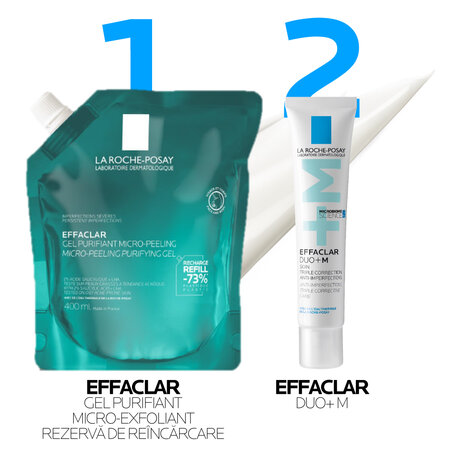 Rezerva gel purifiant micro-exfoliant Effaclar, 400 ml, La Roche Posay 770234