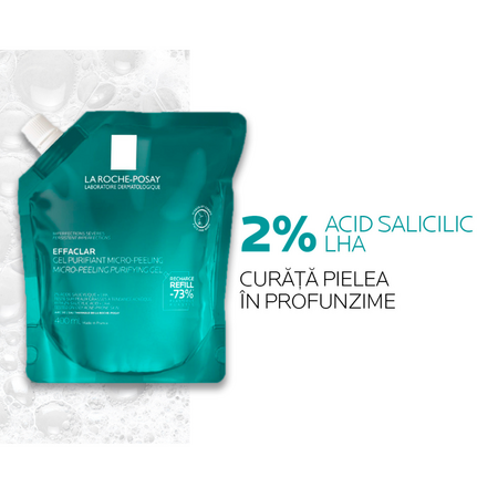Rezerva gel purifiant micro-exfoliant Effaclar, 400 ml, La Roche Posay 770235