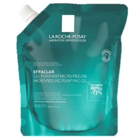 Rezerva reincarcare gel purifiant micro-exfoliant Effaclar, 400 ml, La Roche Posay