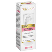 Ser exfoliant de noapte cu 5% Acid Glicolic si Aloe Vera Sensitive, 30 ml, Gerocossen