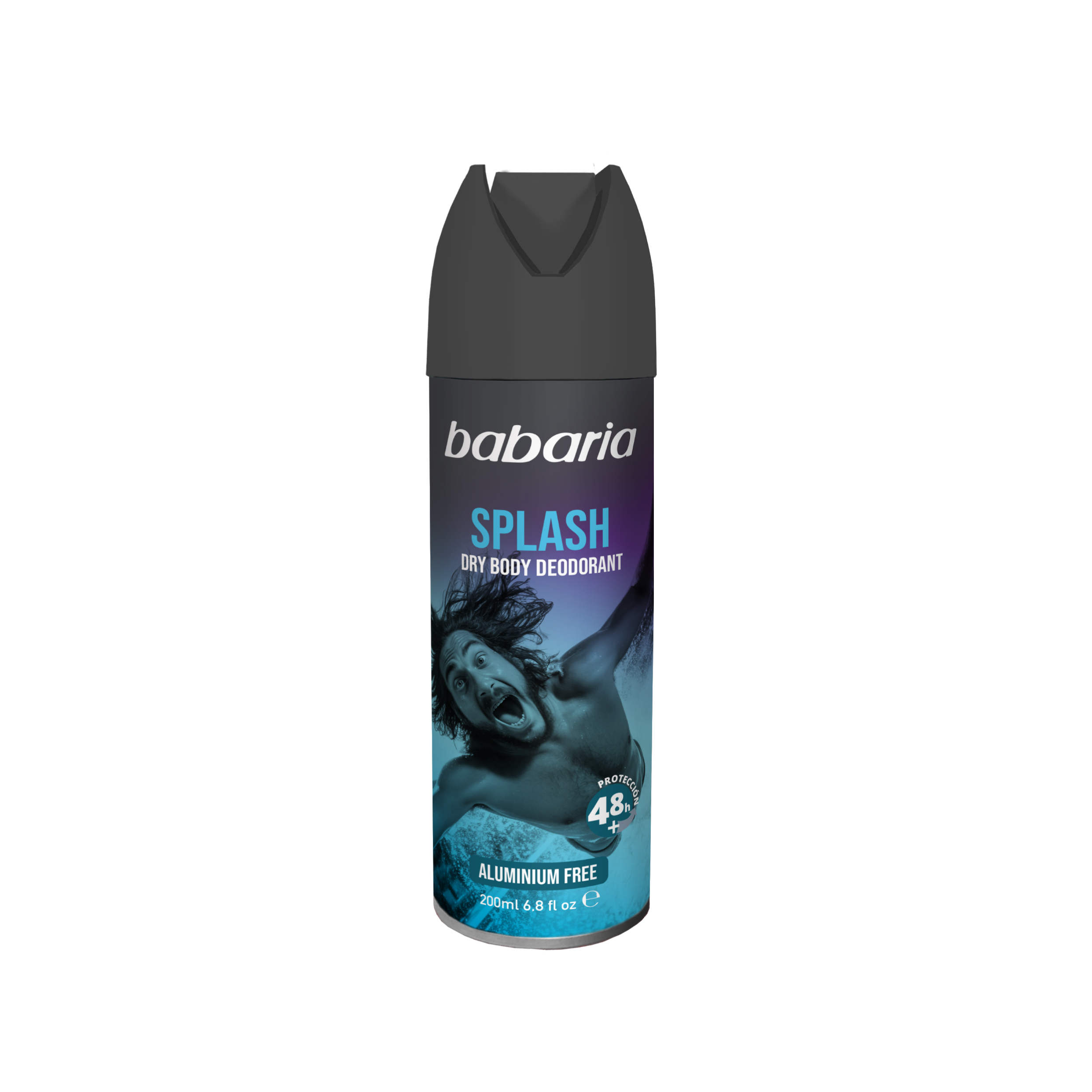 Deodorant spray fara aluminiu pentru barbati cu protectie 48h Splash, 200 ml, Babaria