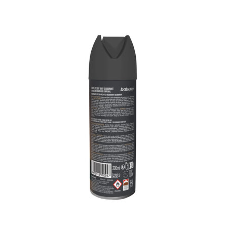 Deodorant spray fara aluminiu pentru barbati cu protectie 48h Chocolate, 200 ml, Babaria 770636