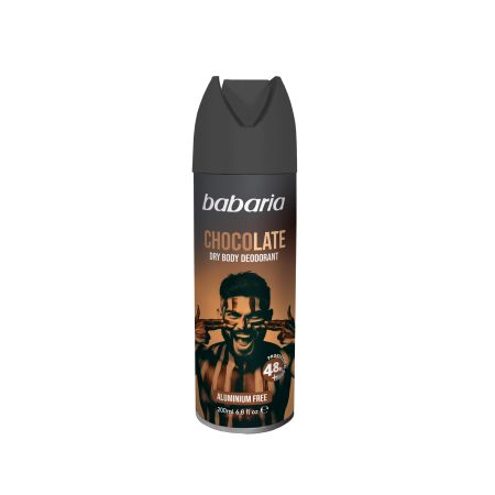 Deodorant spray fara aluminiu pentru barbati cu protectie 48h Chocolate, 200 ml, Babaria