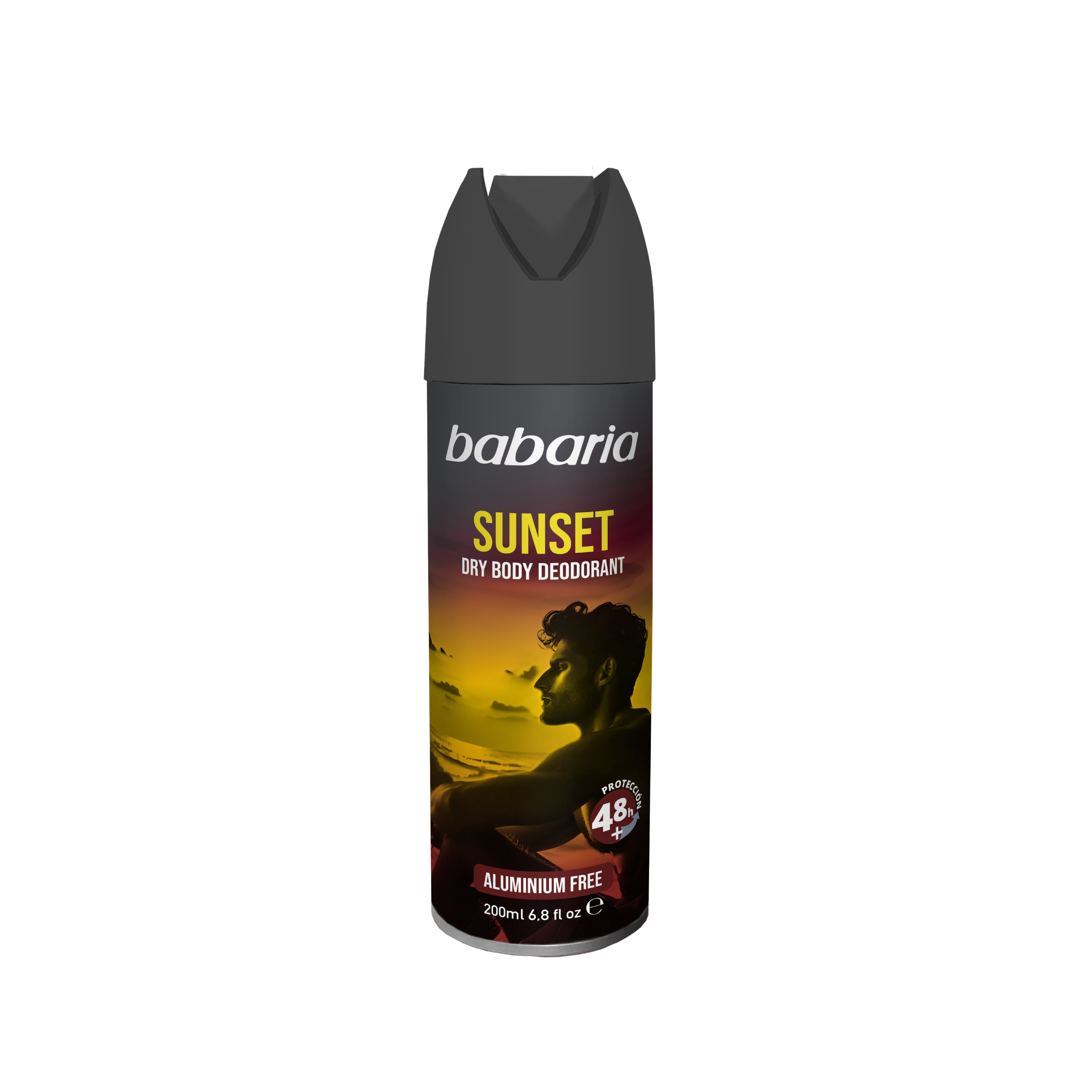 Deodorant spray fara aluminiu pentru barbati cu protectie 48h Sunset, 200 ml, Babaria