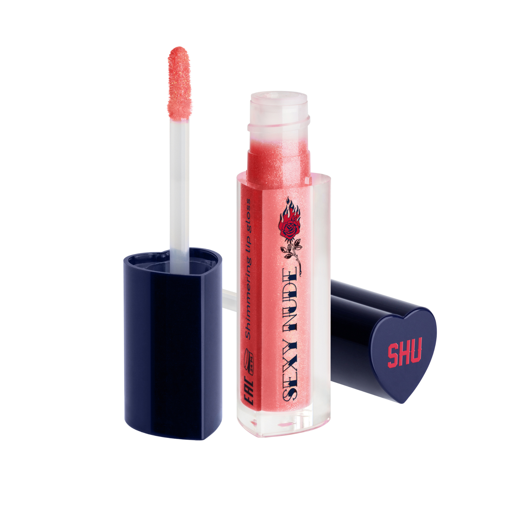 Luciu de buze Shimmering Sexy Nude, 452 Sparkling Pink, 4 ml, Shu