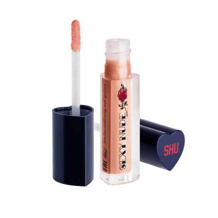 Luciu de buze Shimmering Sexy Nude, 451 Sparkling Nude, 4 ml, Shu