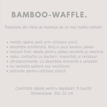 Prosoape faciale de unica folosinta Bamboo, travel, 9 bucati, Towl 771012