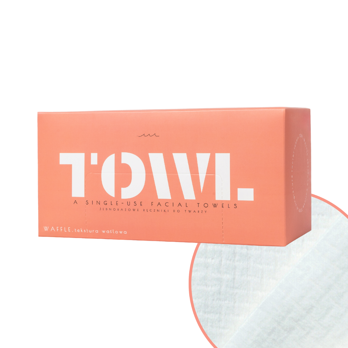 Prosoape faciale de unica folosinta Waffle, pachet xxl, 80 bucati, Towl