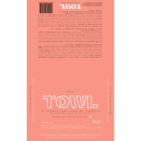 Prosoape faciale de unica folosinta Waffle, travel, 9 bucati, Towl 771027