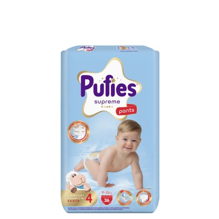 Scutece chilotel Supreme, Nr.4, 9-15 kg, 36 buc, Pufies