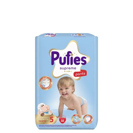 Scutece chilotel Supreme, Nr.5, 12-17 kg, 32 buc, Pufies