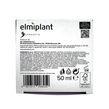 Crema de fata pentru fermitate si reumplere Lift Advance 24h, 55 ani+, 50 ml, Elmiplant 771090
