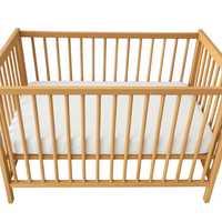 Cearceaf cu elastic dublat 2 in 1 din bumbac, cu interior impermeabil, 60x120 cm, Alb, Twindeco
