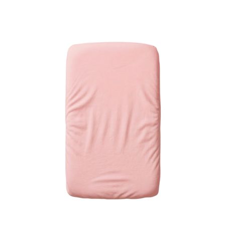 Cearceaf cu elastic dublat 2 in 1 din bumbac, cu interior impermeabil, 50x90 cm, Roz, Twindeco