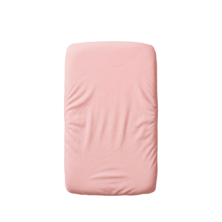 Cearceaf cu elastic dublat 2 in 1 din bumbac, cu interior impermeabil, 50x90 cm, Roz, Twindeco