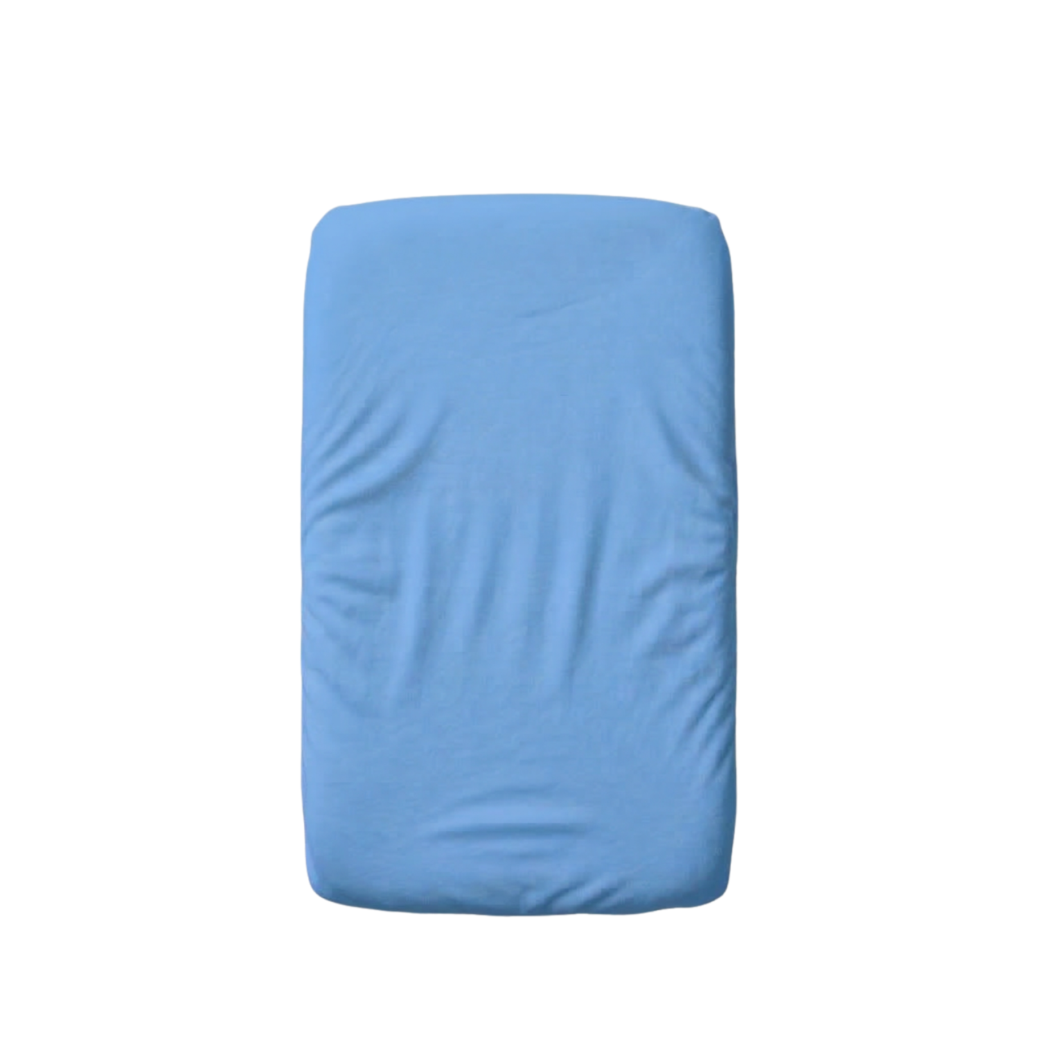 Cearceaf cu elastic dublat 2 in 1 din bumbac, cu interior impermeabil, 50x90 cm, Albastru, Twindeco