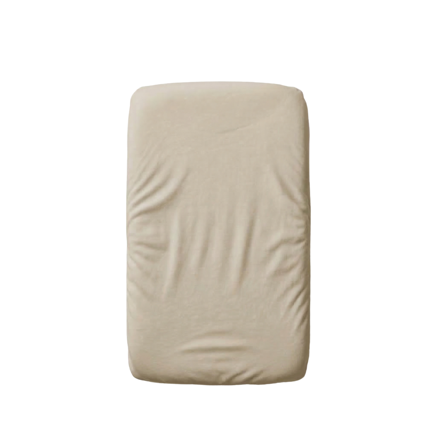 Cearceaf cu elastic dublat 2 in 1 din bumbac, cu interior impermeabil, 50x90 cm, Bej, Twindeco