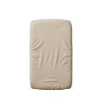 Cearceaf cu elastic dublat 2 in 1 din bumbac, cu interior impermeabil, 50x90 cm, Bej, Twindeco