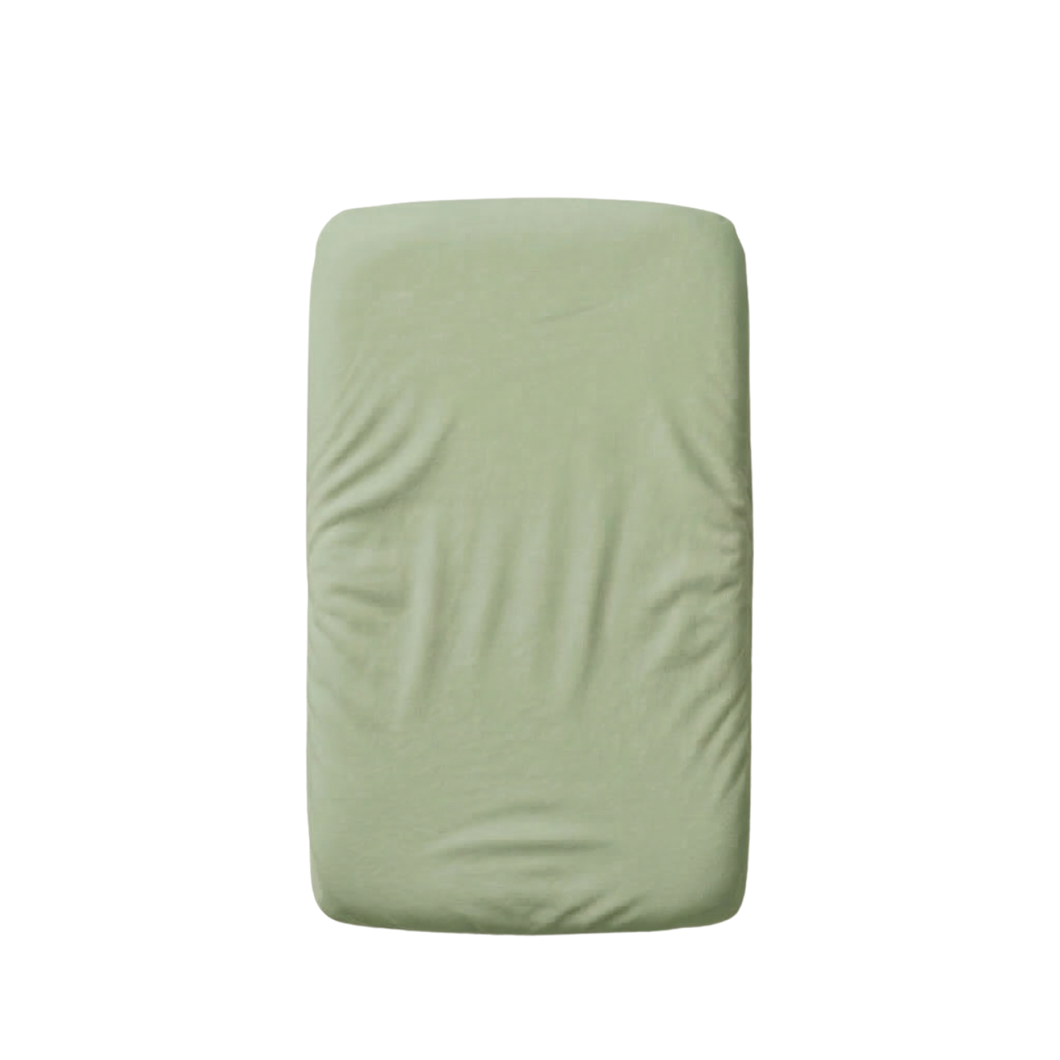 Cearceaf cu elastic dublat 2 in 1 din bumbac, cu interior impermeabil, 50x90 cm, Menta, Twindeco