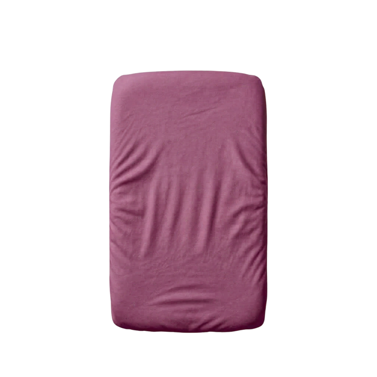 Cearceaf cu elastic dublat 2 in 1 din bumbac, cu interior impermeabil, 50x90 cm, Mov, Twindeco