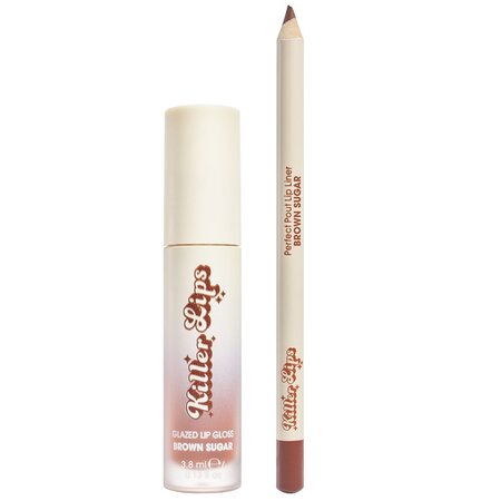 Kit Luciu de buze 3.8 ml + Creion de buze 1 g Pucker Up, Brown Sugar, Killer Lips 771502