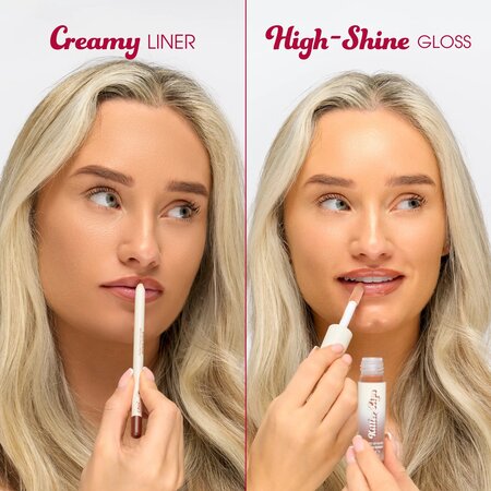 Kit Luciu de buze 3.8 ml + Creion de buze 1 g Pucker Up, Brown Sugar, Killer Lips 771460