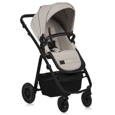 Carucior reversibil 2 in 1 cu multiple accesorii Amber Plus, pana la 22 kg, Bej, 0-4 ani, Lionelo 771488
