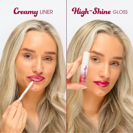 Kit Luciu de buze 3.8 ml + Creion de buze 1 g Pucker Up, Valentine, Killer Lips 771514