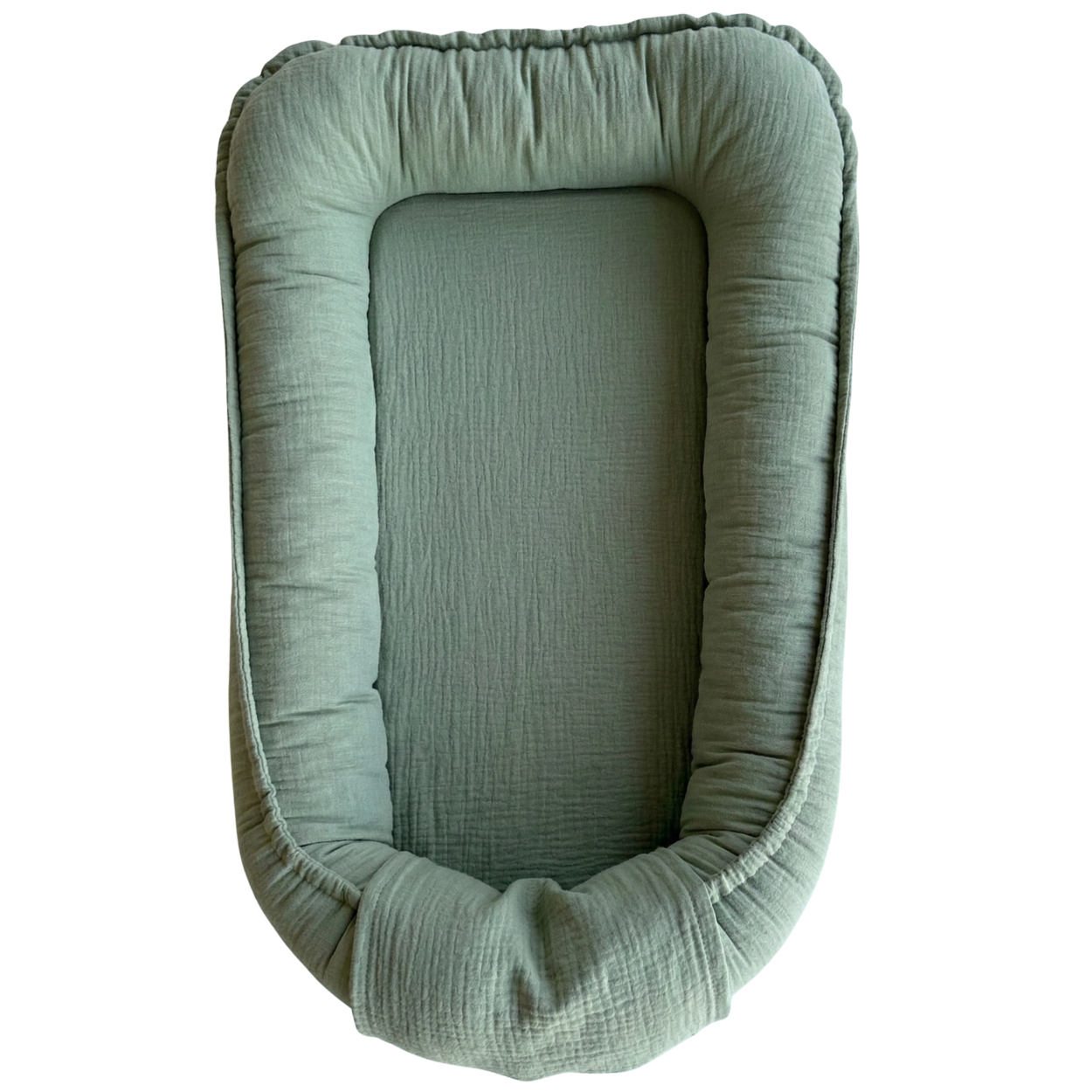Babynest din muselina cu 2 fete, Menta, 0 luni+, Twindeco