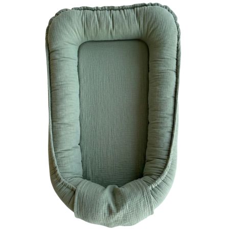 Baby Nest din muselina cu 2 fete, 0 luni+, Twindeco