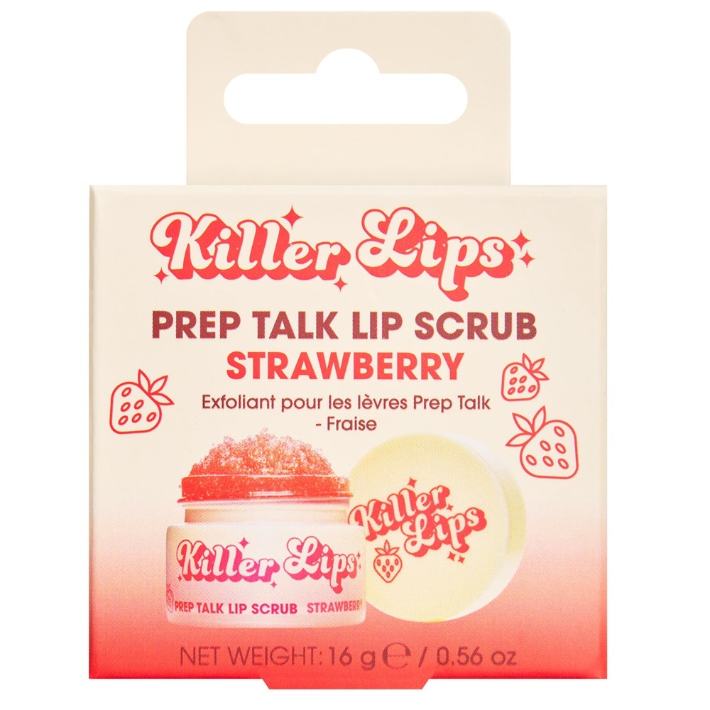 Exfoliant pentru buze cu aroma de capsuni Prep Talk Lip Scrub, 16 g, Killer Lips