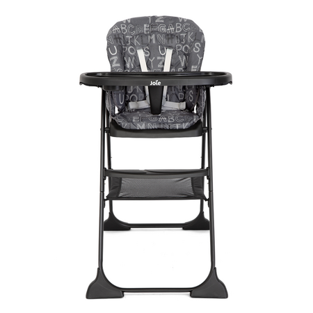 Scaun de masa pentru copii Mimzy Snacker, ABC Charcoal, 6 luni+, Joie