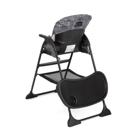 Scaun de masa pentru copii Mimzy Snacker, ABC Charcoal, 6 luni+, Joie 771677