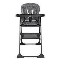 Scaun de masa pentru copii Mimzy Snacker, ABC Charcoal, 6 luni+, Joie