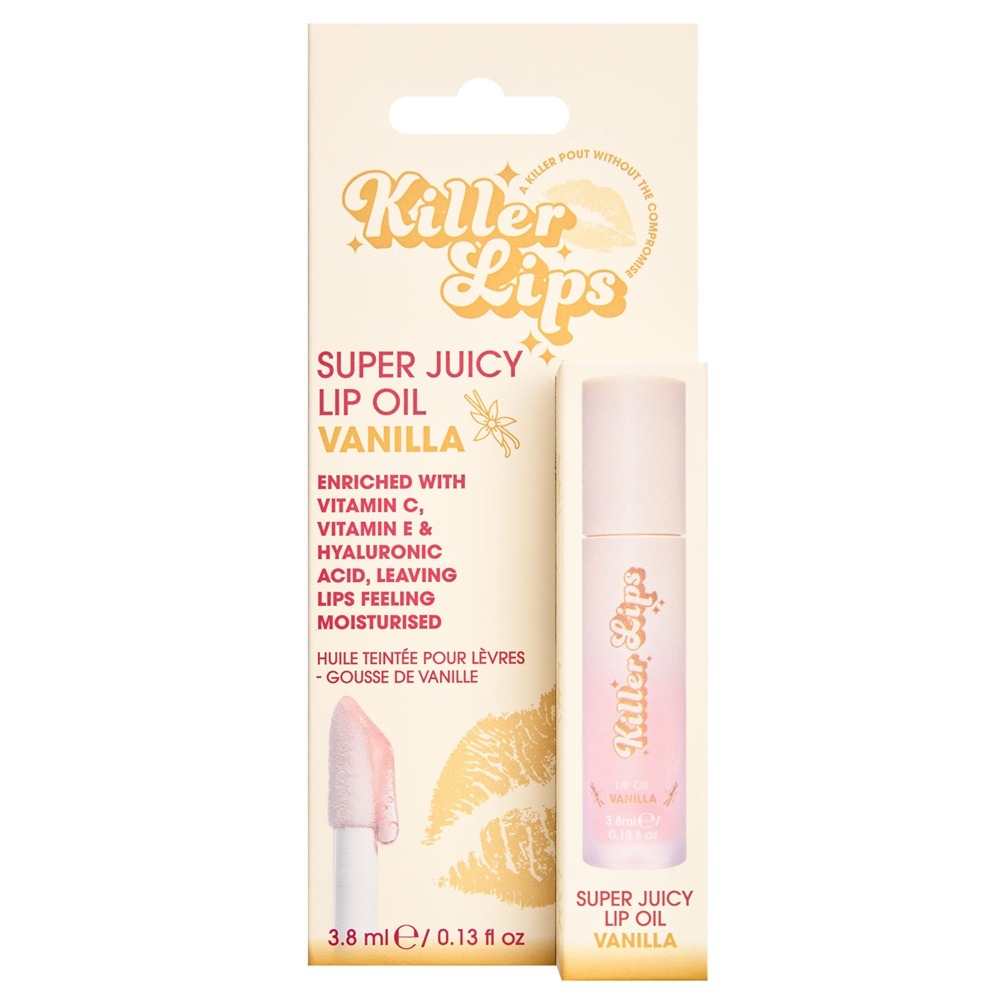Ulei pentru buze Super Juicy Lip Oil, Vanilla, 3.8 ml, Killer Lips