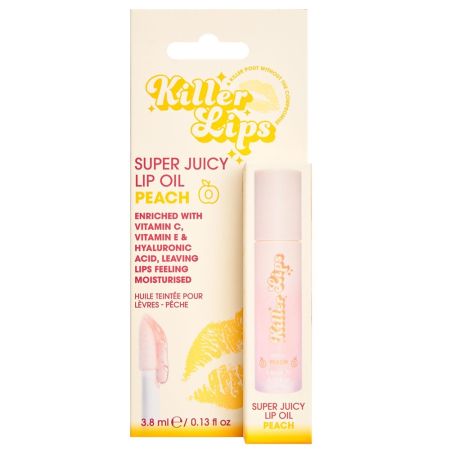 Ulei pentru buze Super Juicy Lip Oil, Peach, 3.8 ml, Killer Lips