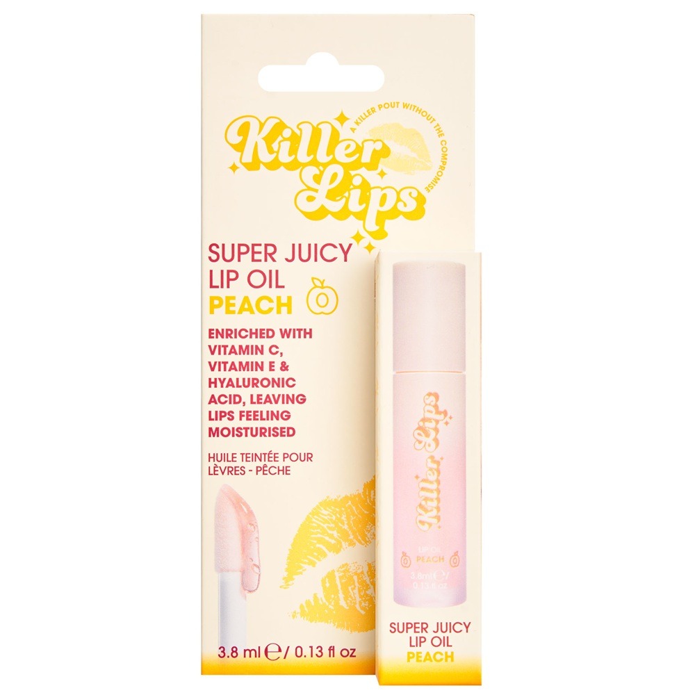 Ulei pentru buze Super Juicy Lip Oil, Peach, 3.8 ml, Killer Lips