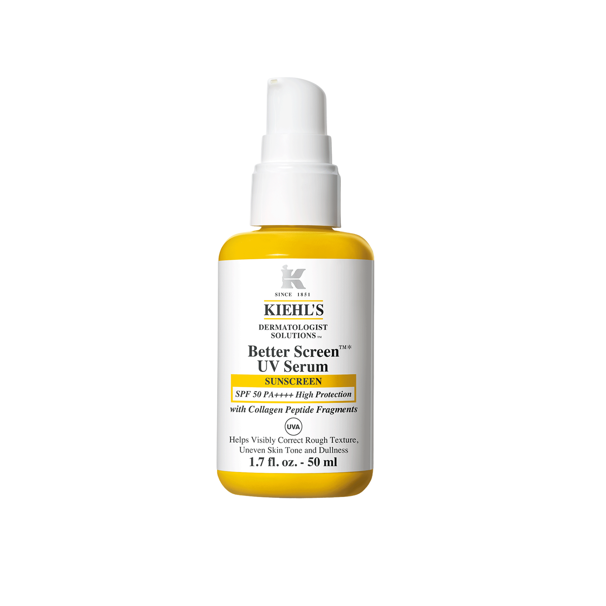 Serum cu protectie solara si peptide de colagen UV Better Screen SPF50+, 50 ml, Kiehl's