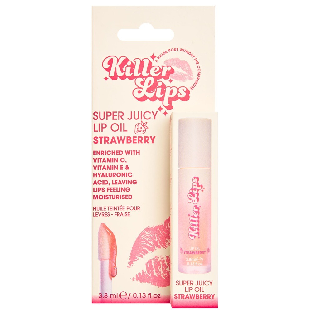 Ulei pentru buze Super Juicy Lip Oil, Strawberry, 3.8 ml, Killer Lips