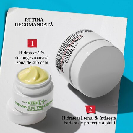 Set crema fata Ultra Facial + crema ochi Avocado Moisturizing Max Out, 28 ml + 7 ml, Kiehl's 771856