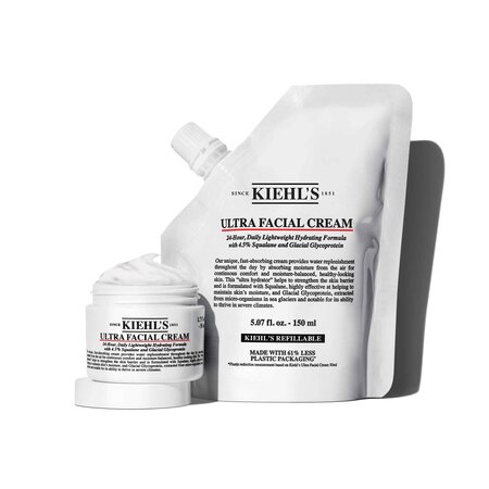 Set crema hidratanta Ultra Facial + Cream hidratanta Ultra Facial rezerva Hydration Refillery, 50 ml + 150 ml, Kiehl's 771868