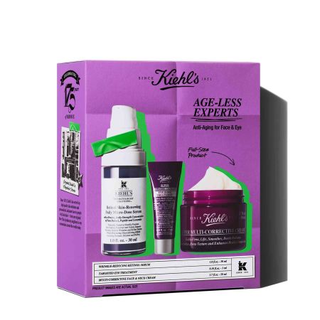 Set retinol Skin + crema Multi Corrective + crema anti-rid Age-Less Experts, 30 ml + 50 ml + 3 ml, Kiehl's