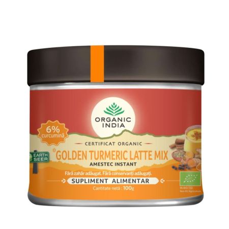Golden Turmeric Latte Mix BIO, 100 g, Organic India