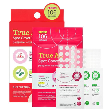 Set plasturi cosuri True AC Spot Cover Duo, 106 bucati, Ariul 772135