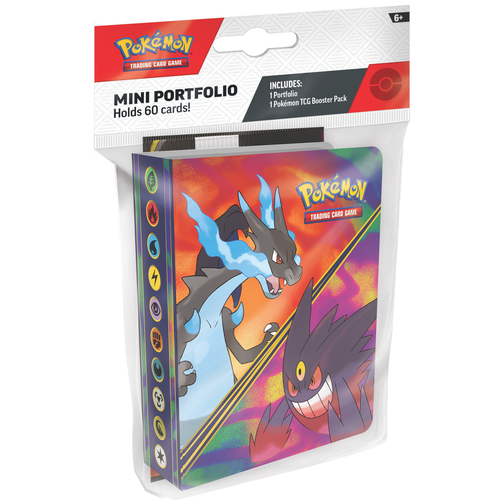 Mini portofoliu pentru depozitarea cartilor + 1 pachet booster, Diverse Modele, 6 ani+, Pokemon TCG